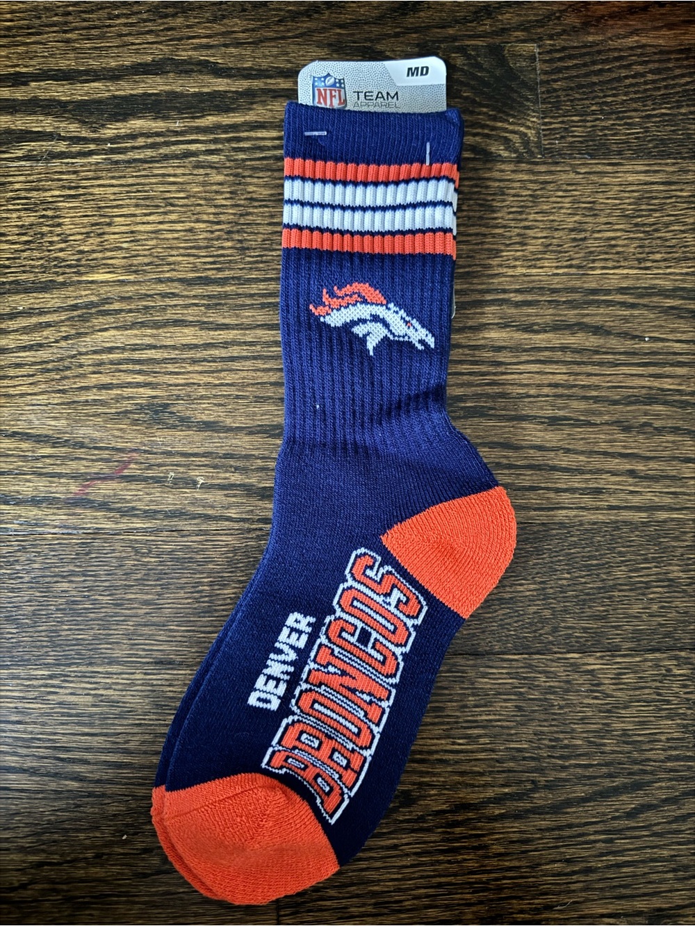 NFL Denver Broncos Crew Socks - Medium